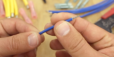 2-Steps to repair a connection - Prep the wires