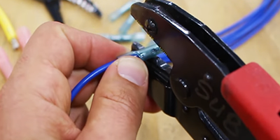 5-Steps to repair a connection - Crimp the splice