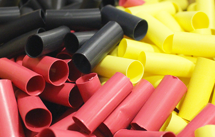 Heat shrink pile