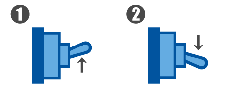 Momentary bat toggle switches